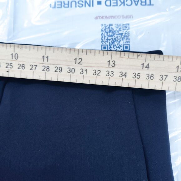 ONA XL Upper East Split Flare Black Stretch Leggings Ponte Pants Asymmetrical - Picture 15 of 16